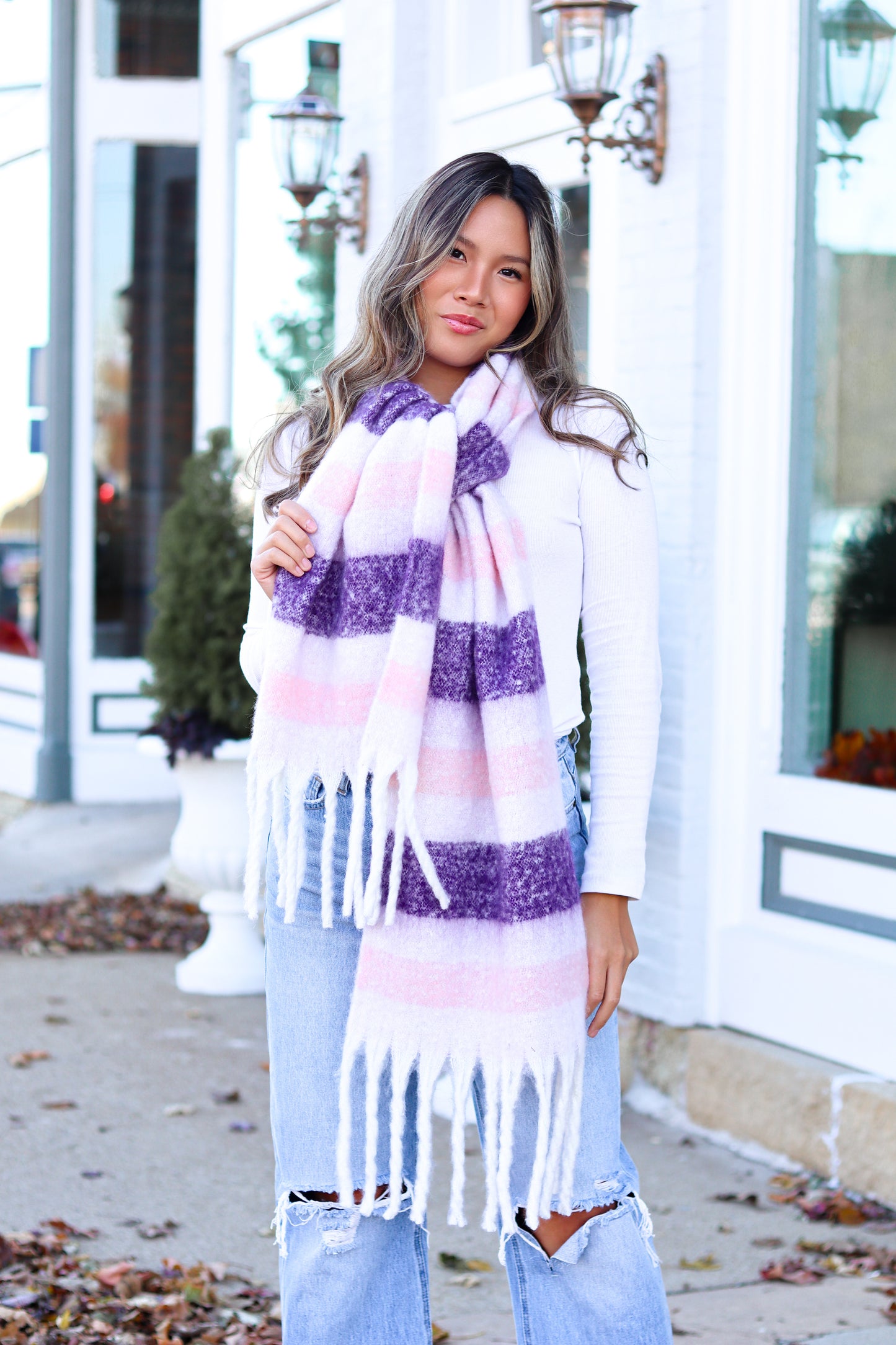 Changing Seasons Scarf (Purple/Pink)