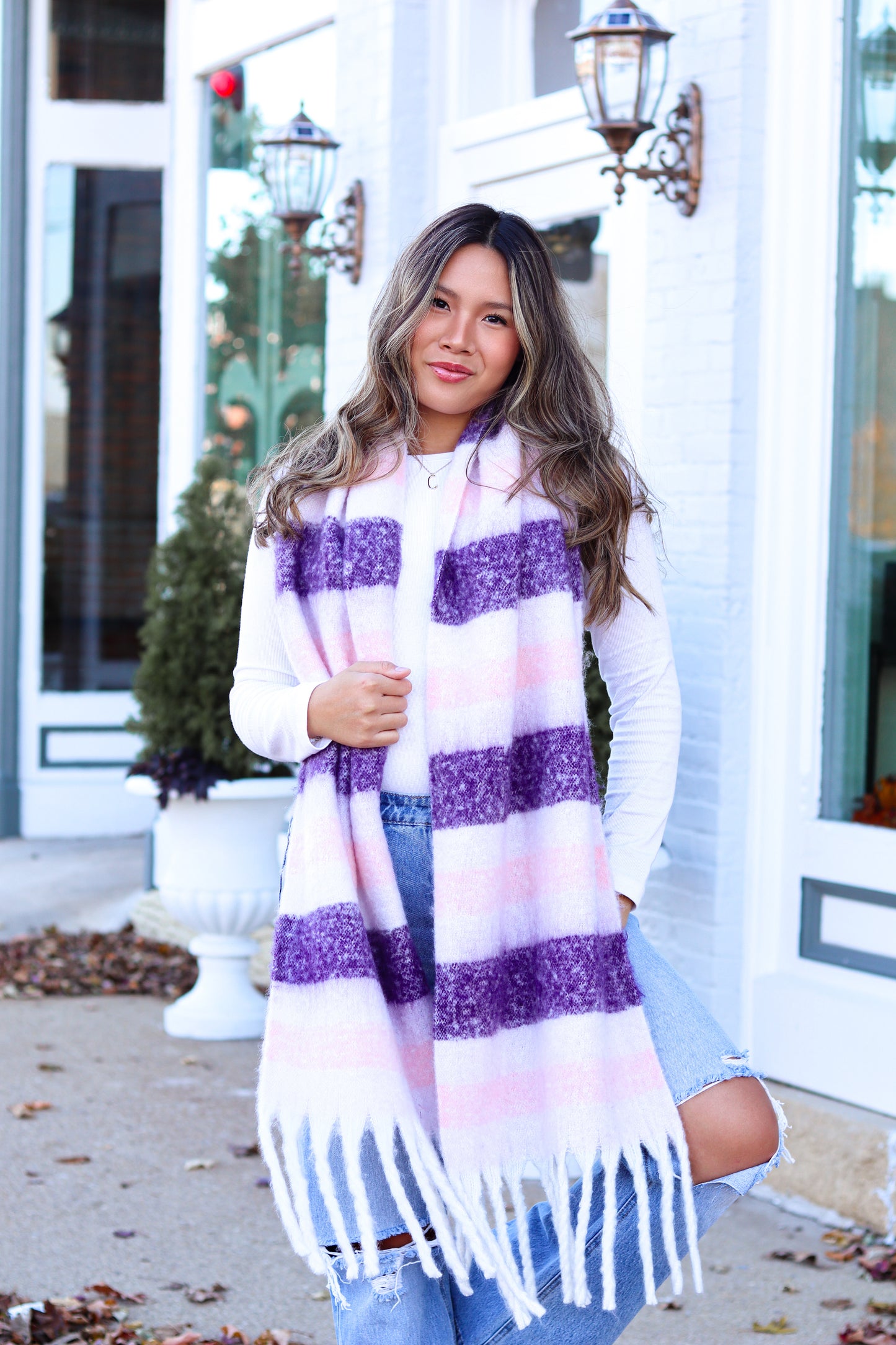 Changing Seasons Scarf (Purple/Pink)
