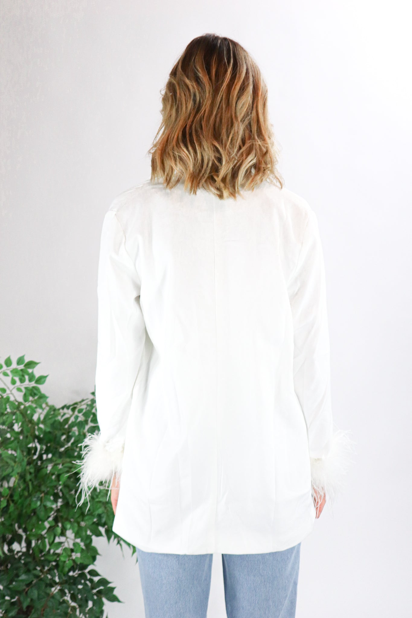 Hot Topic Blazer (White) - Chicken Babe Boutique