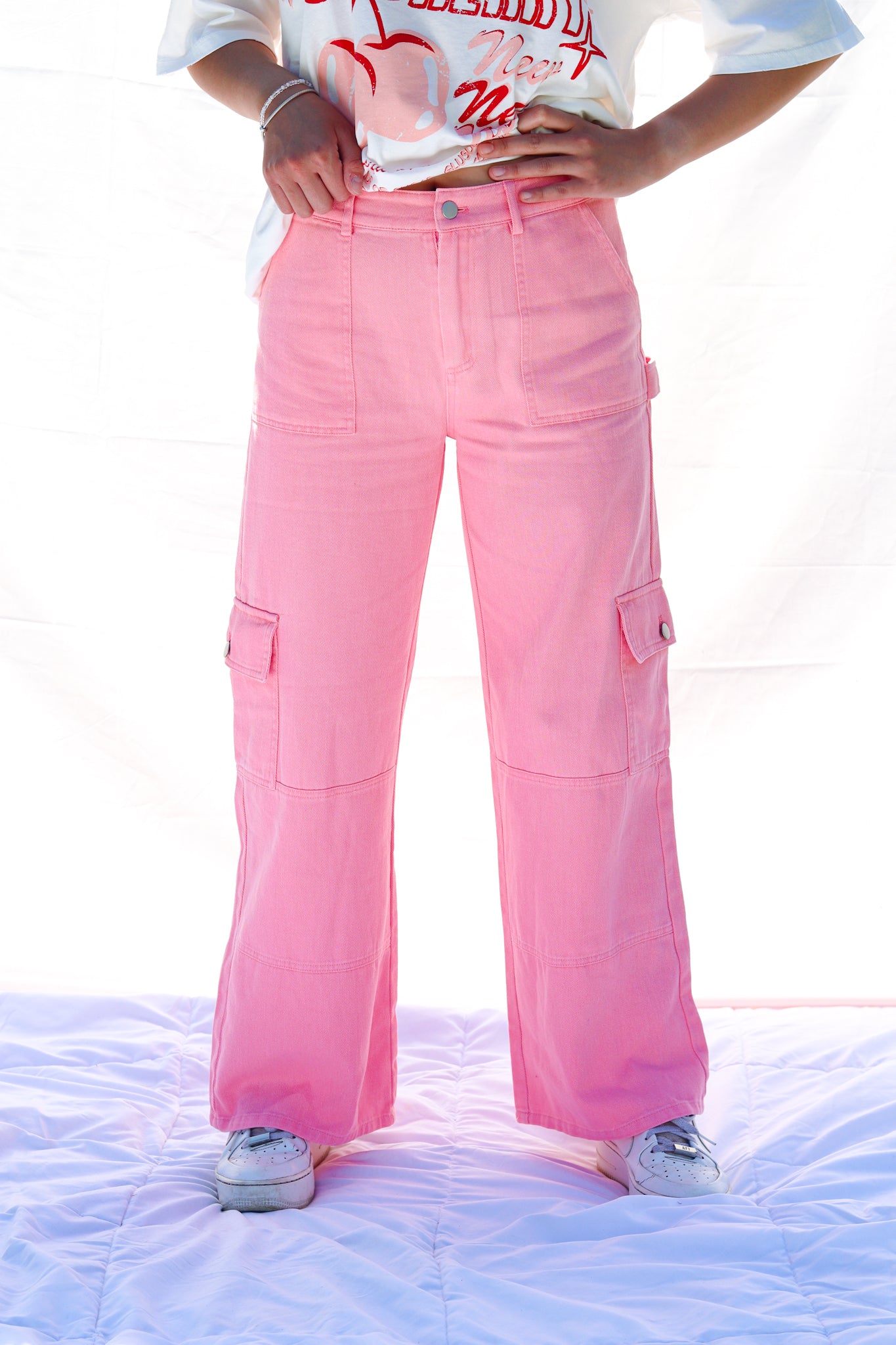 Precious Cargo Pants (Pink)