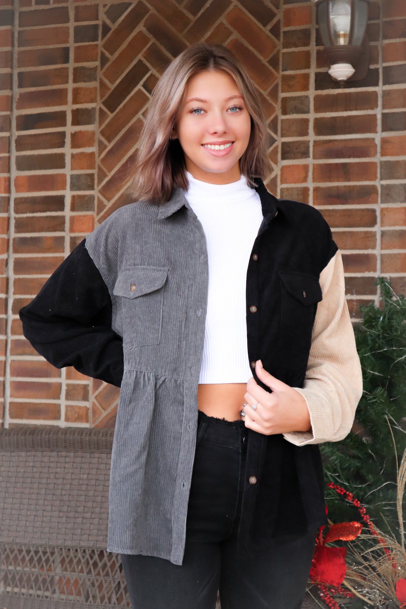 Falling Into Pieces Jacket - Chicken Babe Boutique