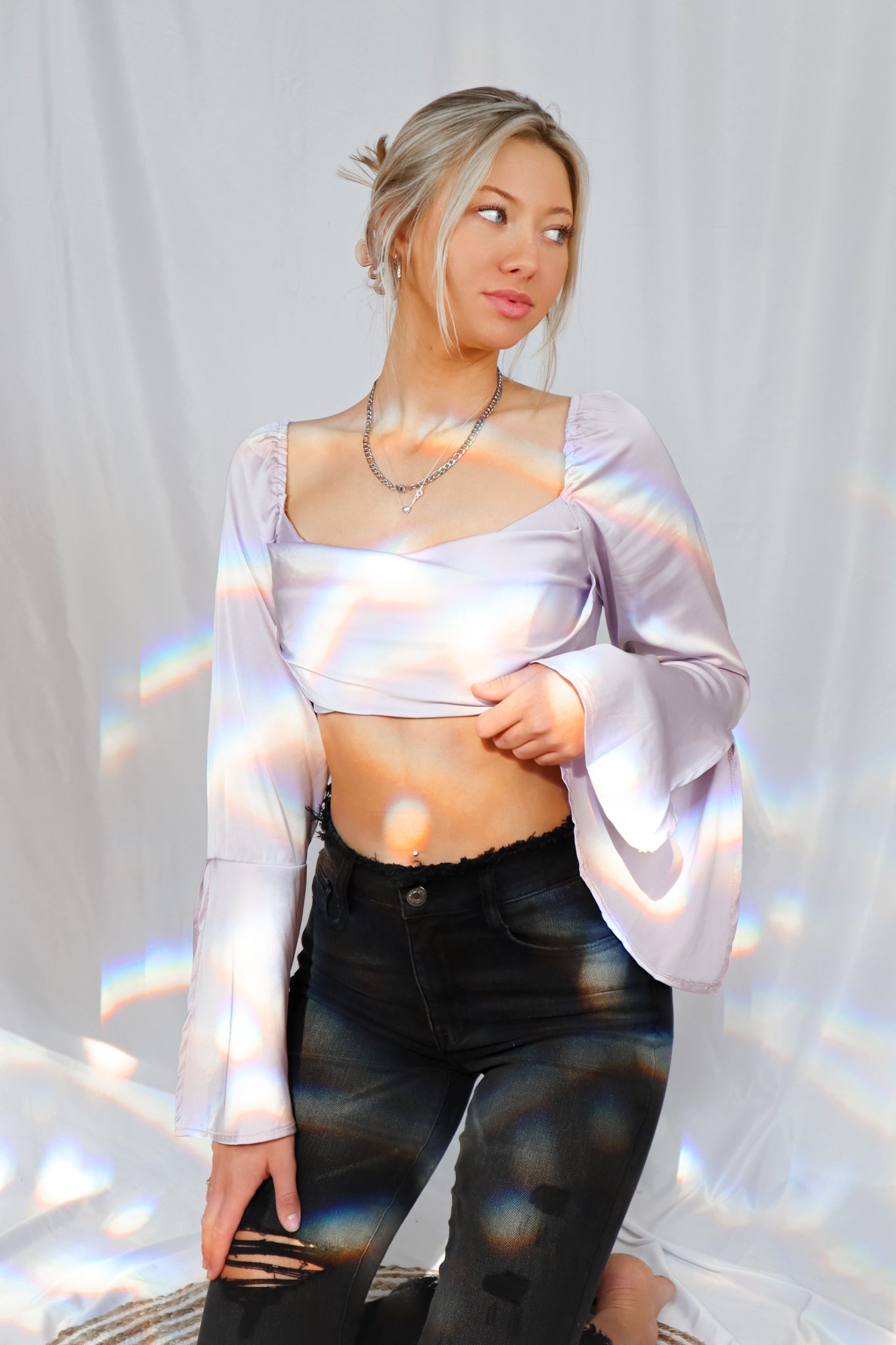 Self Care Top (Lilac) - Chicken Babe Boutique