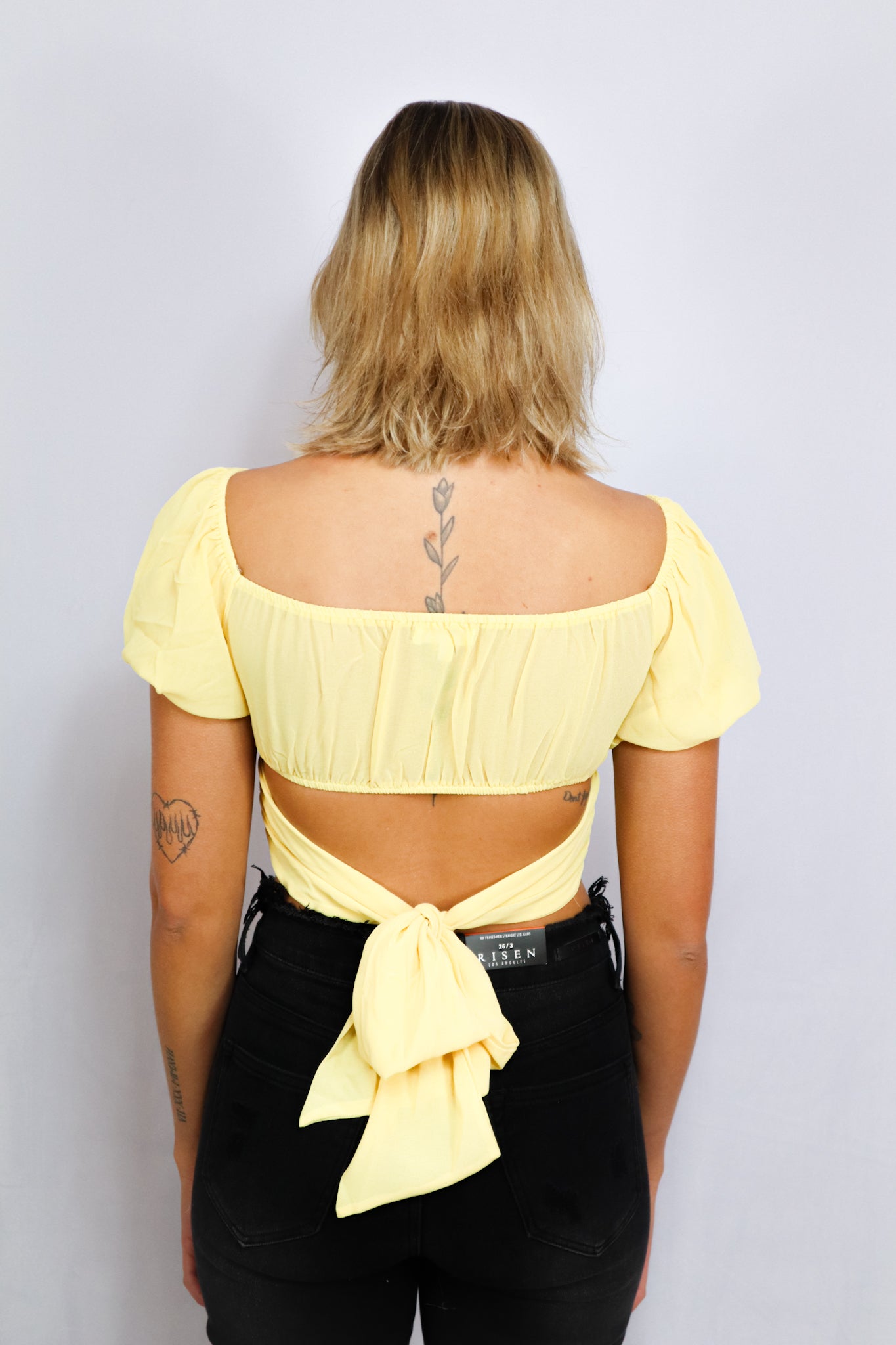 Love isn't Lost Top (Yellow) - Chicken Babe Boutique