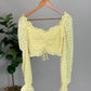 Playing Favorites Blouse (yellow) - Chicken Babe Boutique