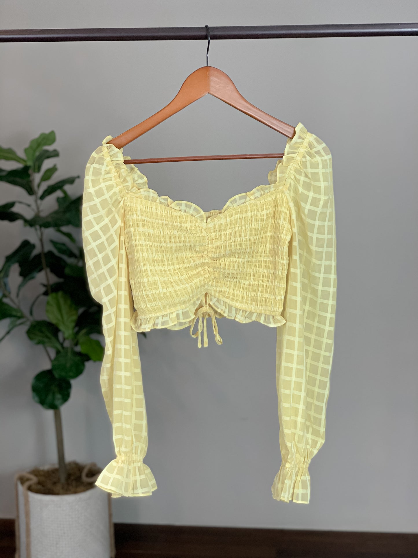 Playing Favorites Blouse (yellow) - Chicken Babe Boutique