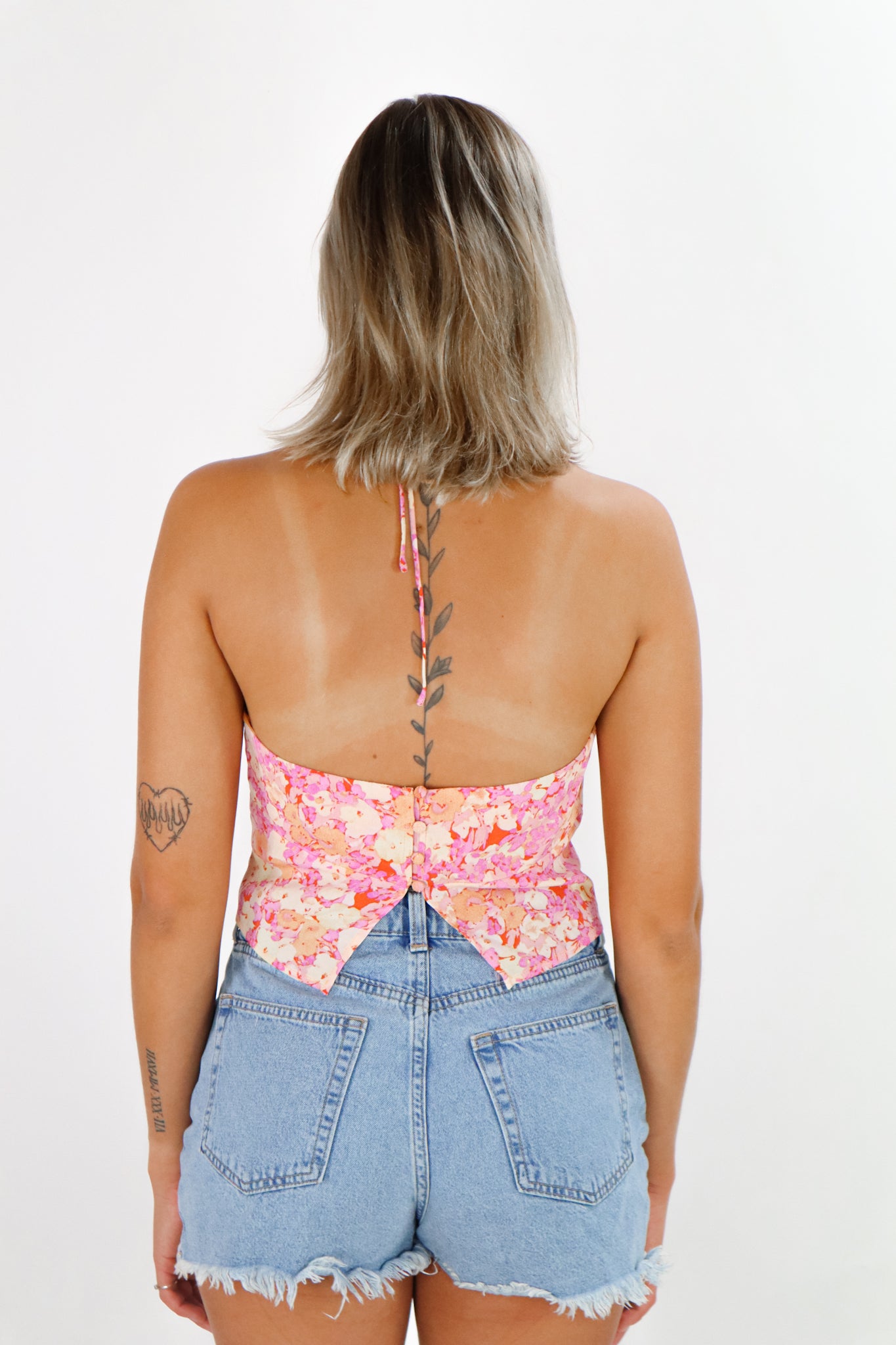 Floral Daydream Halter Top - Chicken Babe Boutique