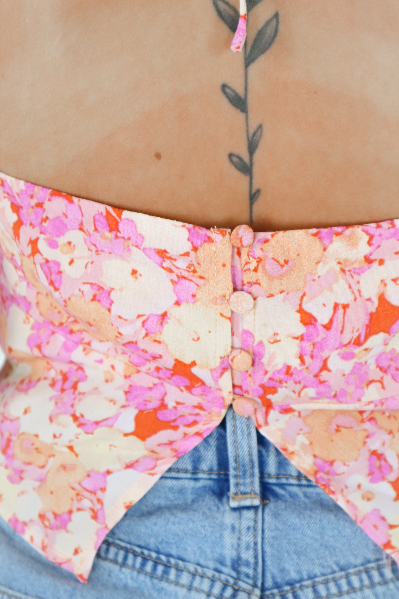 Floral Daydream Halter Top - Chicken Babe Boutique