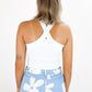 At a Crossroad Tank (White) - Chicken Babe Boutique