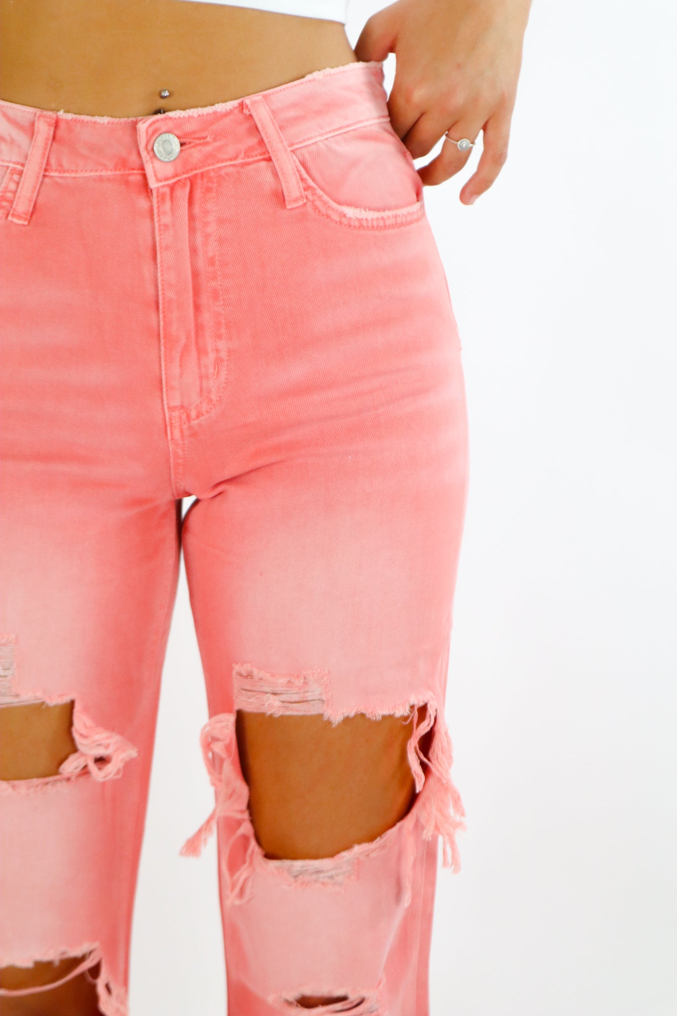 Coral Reef Jeans - Chicken Babe Boutique